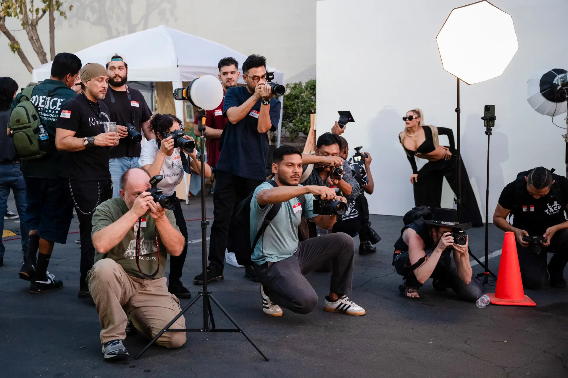 Photographers creating together at the XPSR Studio Social